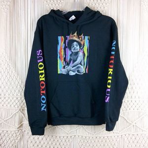 Notorious BIG Biggie Black Retro Sweatshirt